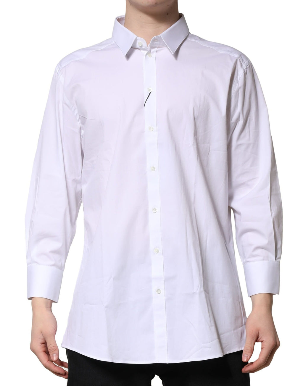 Dolce & Gabbana White GOLD Long Sleeve Formal Shirt