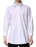 Dolce & Gabbana White GOLD Long Sleeve Formal Shirt