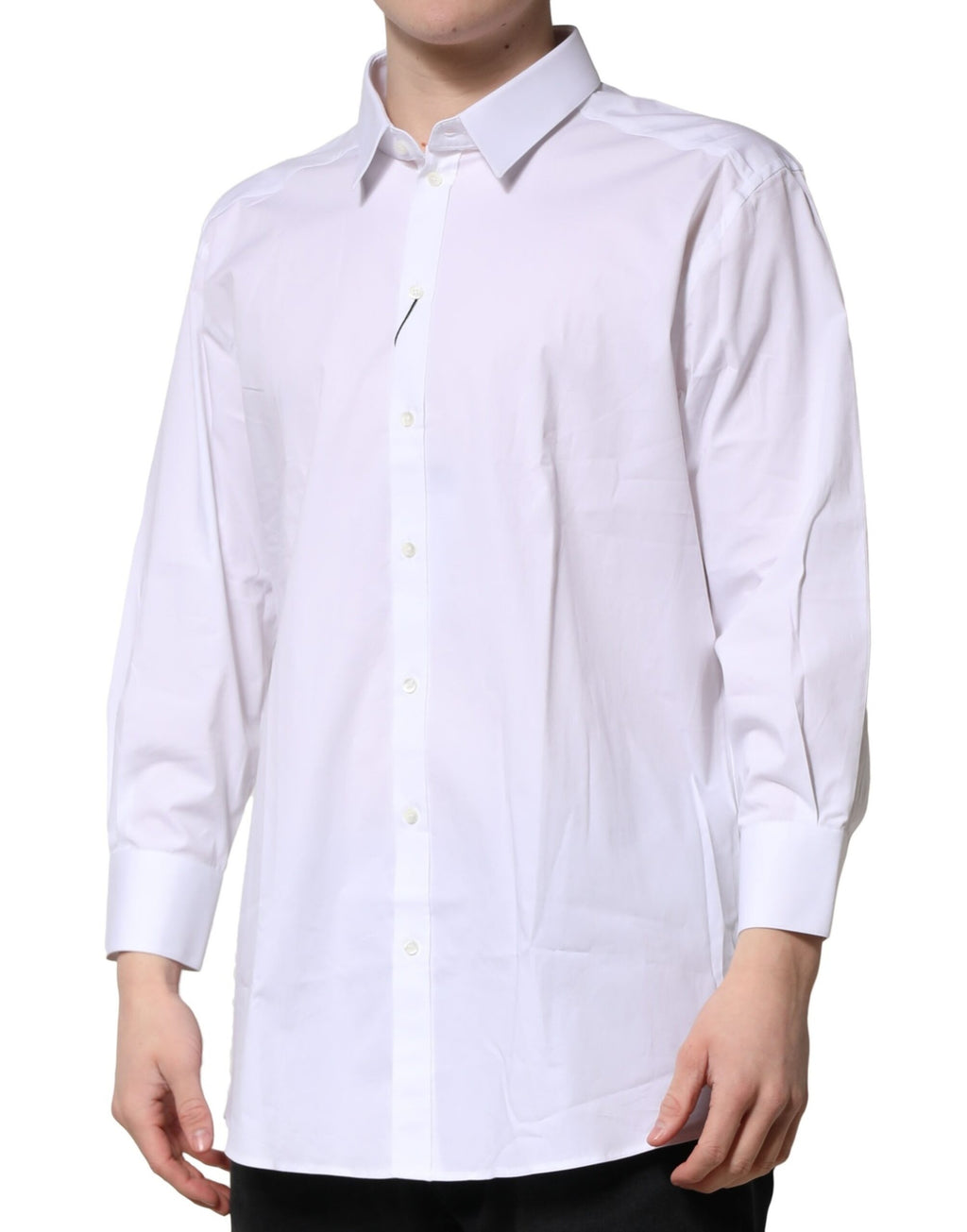 Dolce & Gabbana White GOLD Long Sleeve Formal Shirt