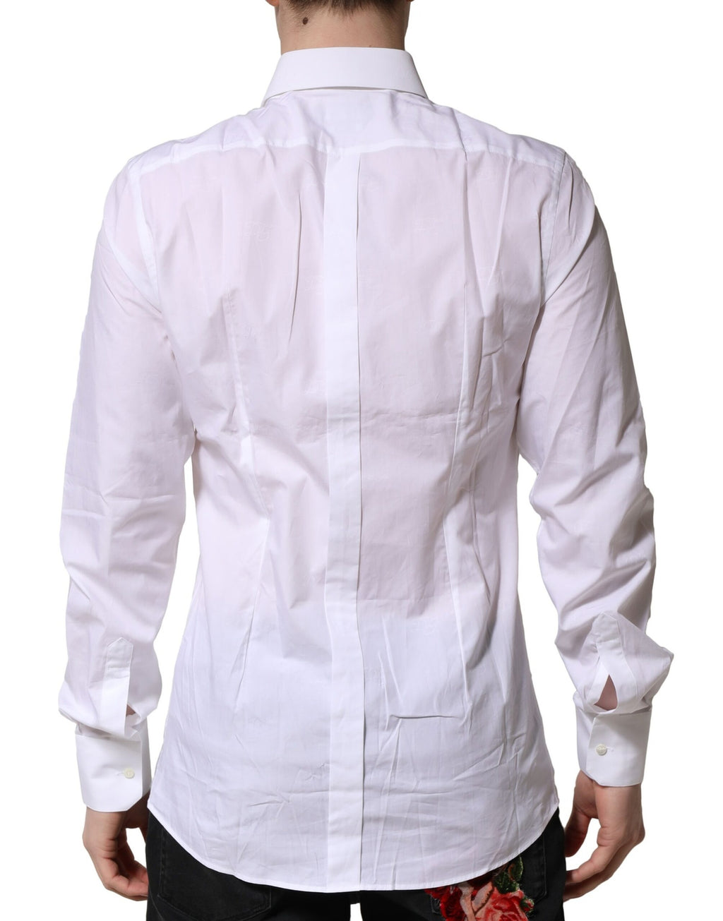 Dolce & Gabbana White GOLD Long Sleeve Formal Shirt