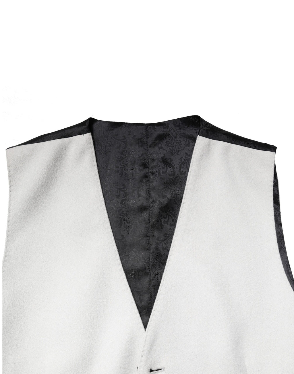 Dolce & Gabbana Grey Wool Formal Men's Vest Waistcoat