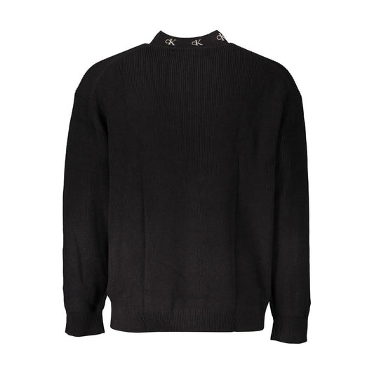 Calvin Klein Schwarzer Baumwollpullover für Männer