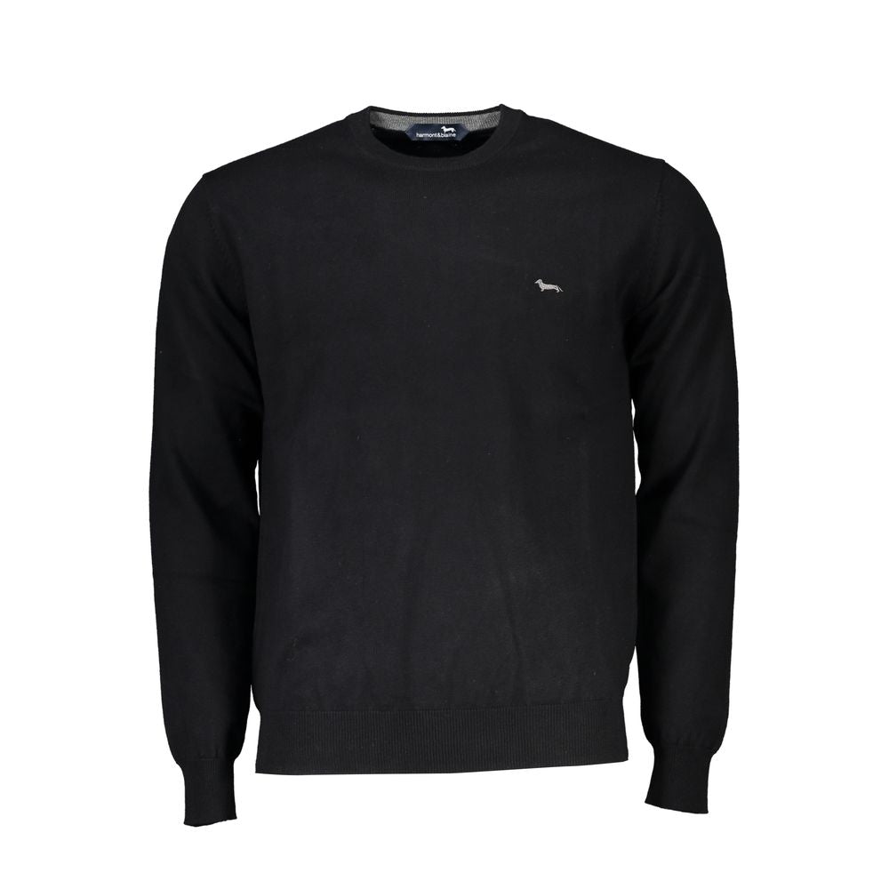 Harmont & Blaine Elegant Sweater with Embroidered Crew Neck