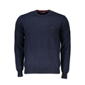 Harmont & Blaine Blauer Pullover mit Rundhalsausschnitt und Stickerei