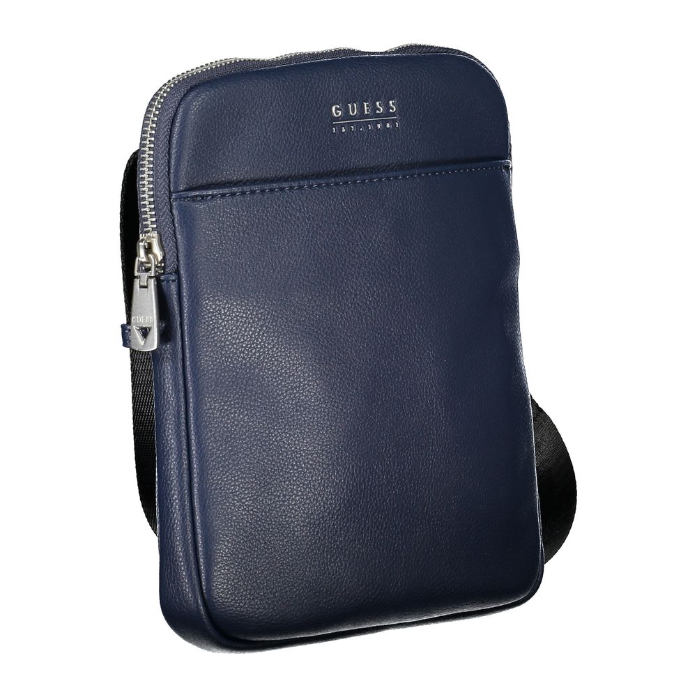 Guess Jeans Blaue Schultertasche aus Polyester