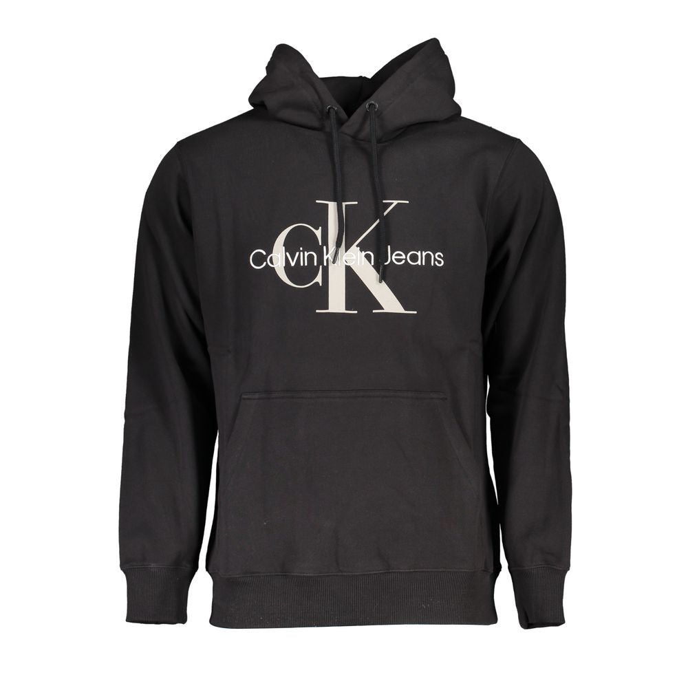 Calvin Klein Schwarzer Bio-Baumwollpullover für Männer