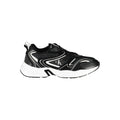 Calvin Klein Plain black lace-up sneakers with contrasting details