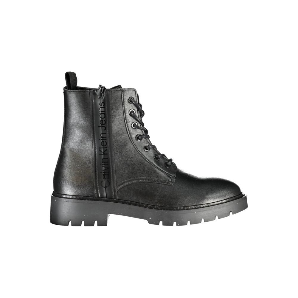 Calvin Klein Schwarzer Polyester Herrenstiefel