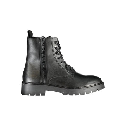 Calvin Klein Schwarzer Polyester Herrenstiefel