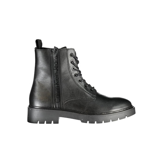 Calvin Klein Schwarzer Polyester Herrenstiefel