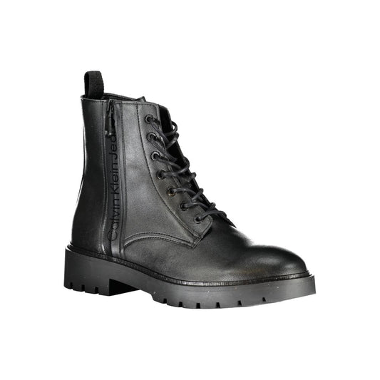 Calvin Klein Schwarzer Polyester Herrenstiefel