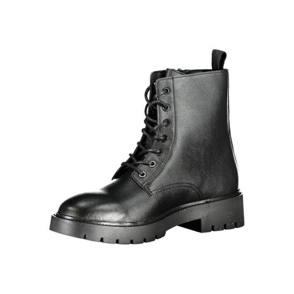 Calvin Klein Schwarzer Polyester Herrenstiefel