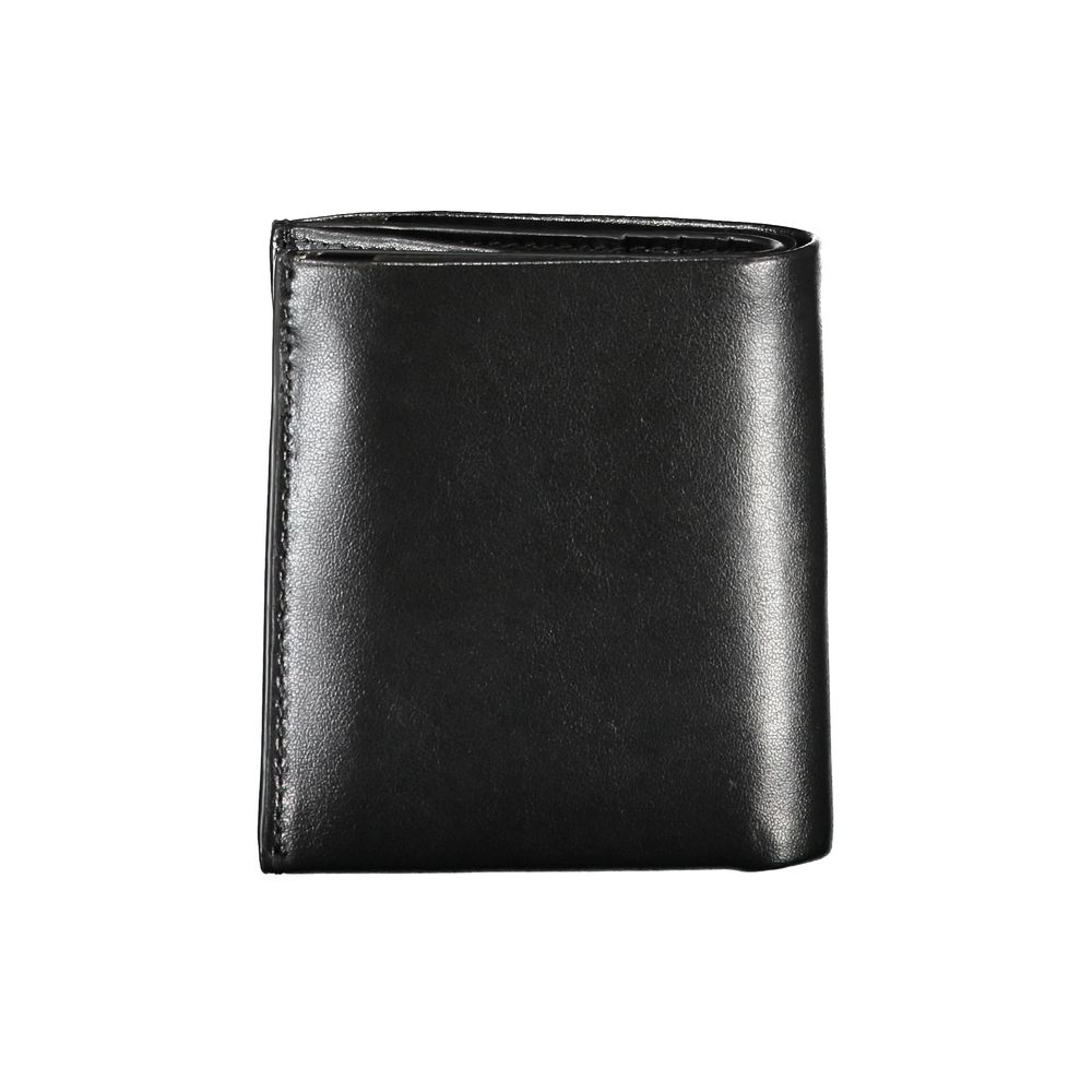Calvin Klein Schwarzes Leder Portemonnaie