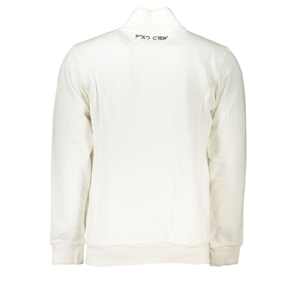 La Martina Bianco Baumwoll-Sweatshirt für Herren