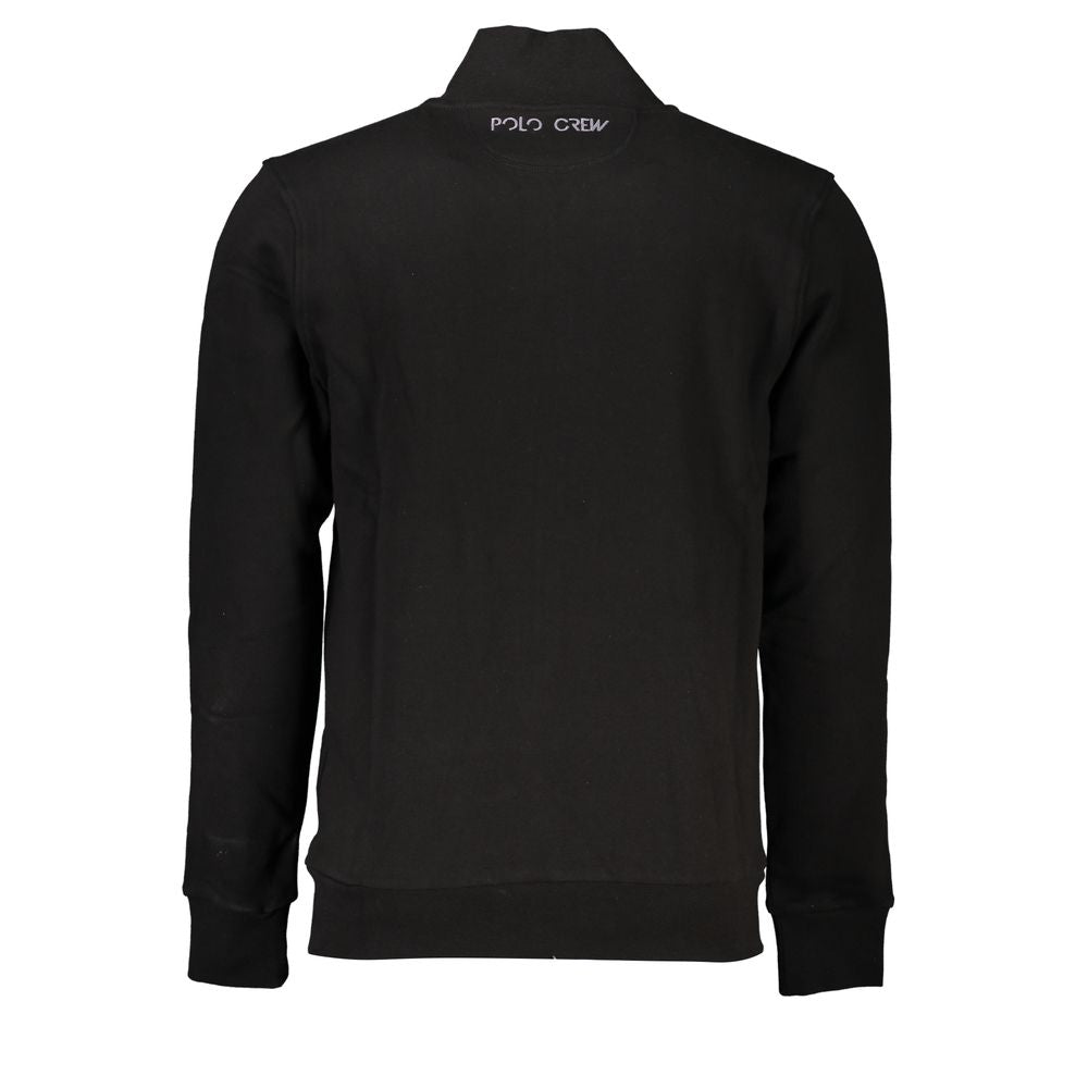 La Martina Schwarzer Baumwoll-Herren-Sweatshirt