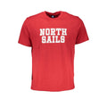 North Sails Rosso Baumwoll-T-Shirt für Herren