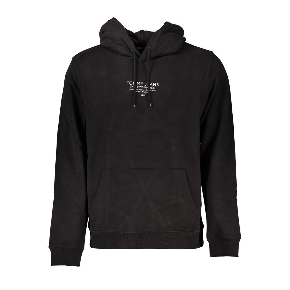 Tommy Hilfiger Men's Black Cotton Hoodie