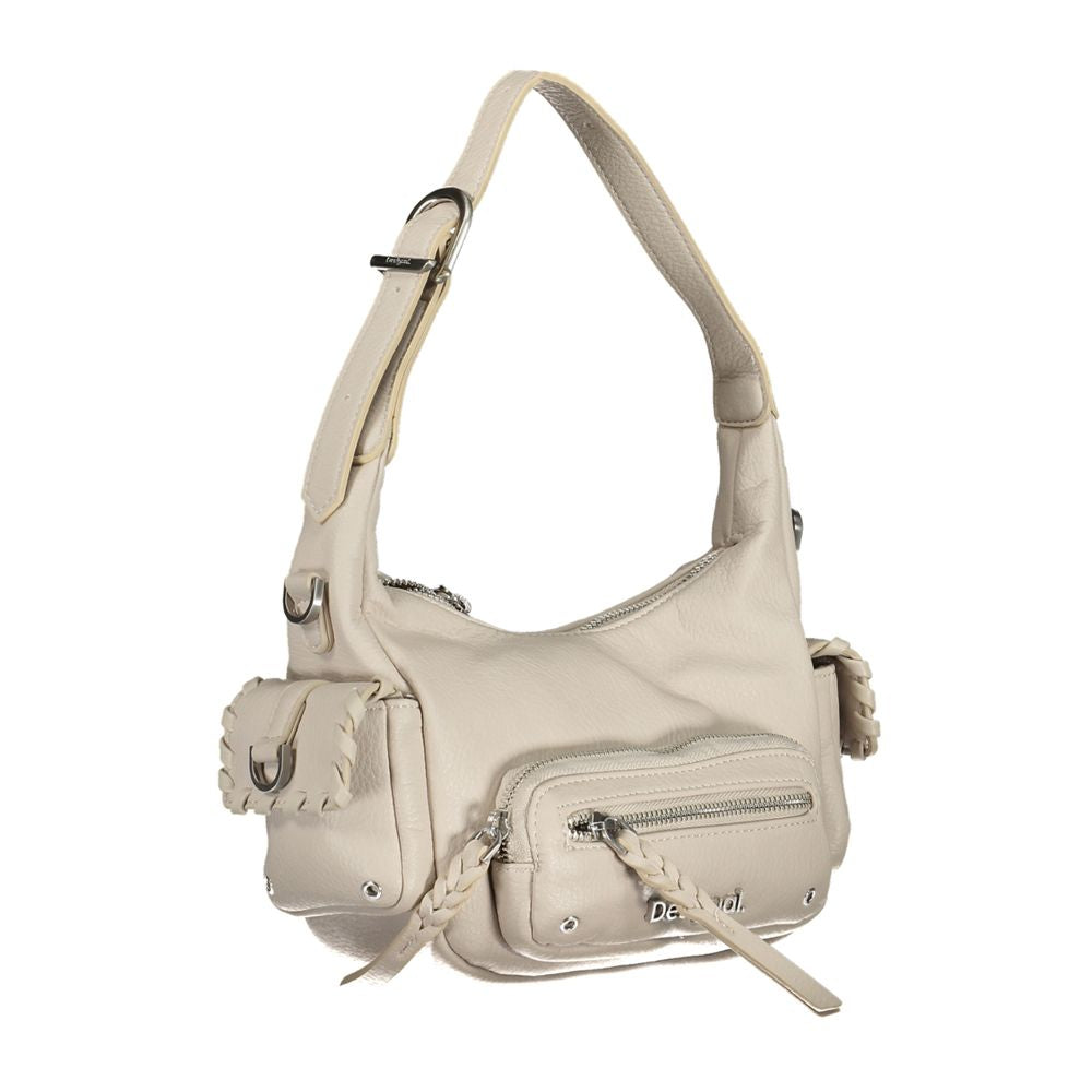 Desigual Handtasche aus weißem Polyethylen