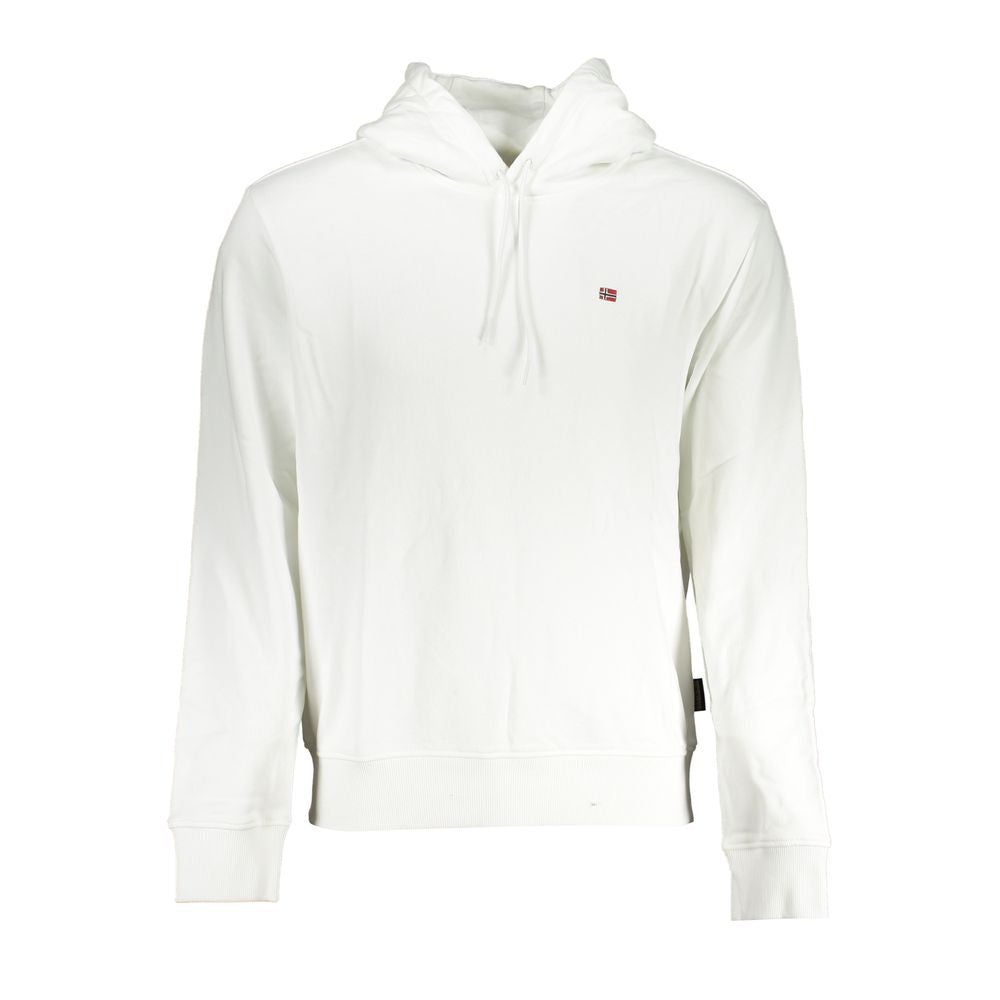 Napapijri White Cotton Pullover for Men