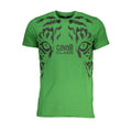 Cavalli Class Verde Baumwoll-T-Shirt für Herren