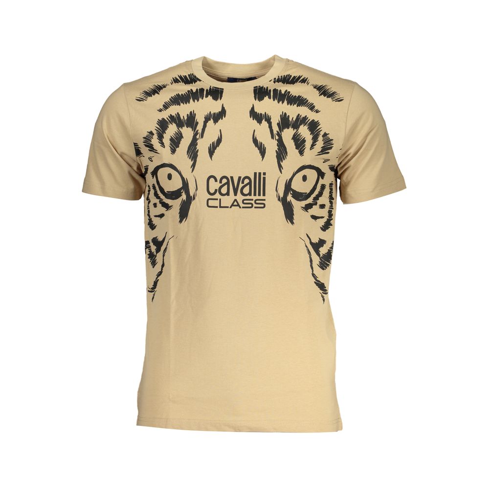 Cavalli Class T-shirt in beige cotton