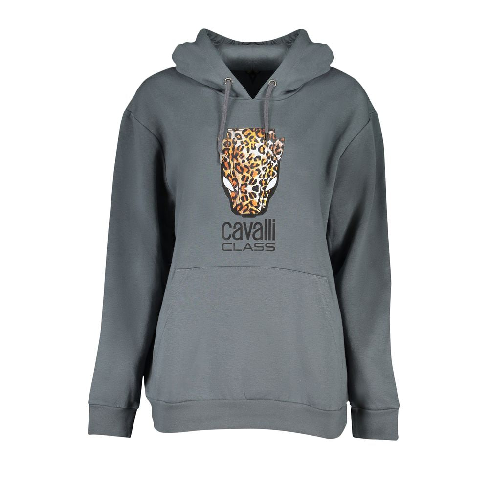 Cavalli Class Women's Grey Cotton Sweater