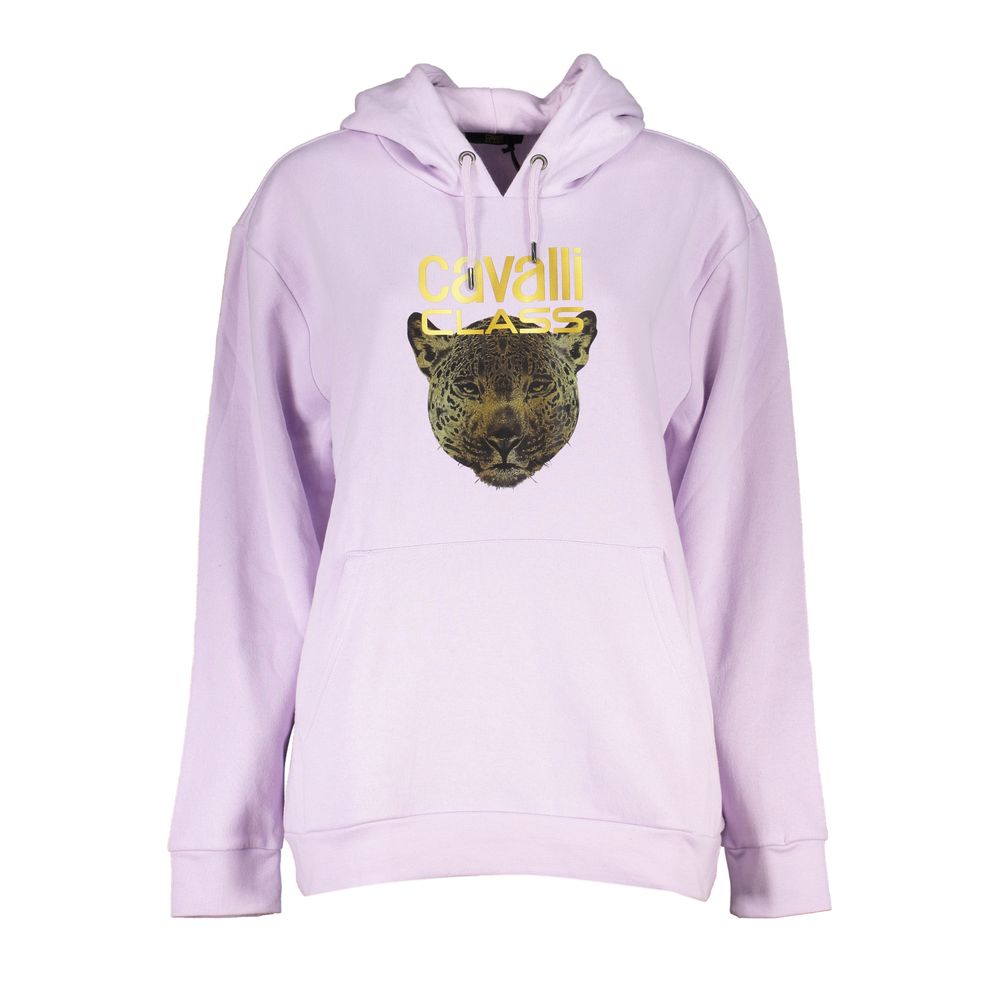 Cavalli Class Lilac Cotton Women's Sweater