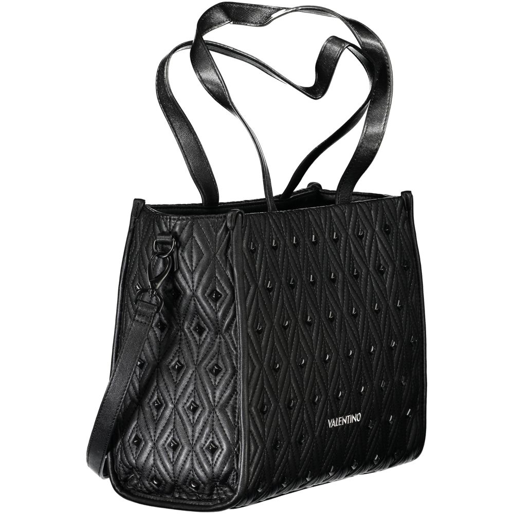 Mario Valentino Schwarze Damen-Handtasche aus Polyurethan