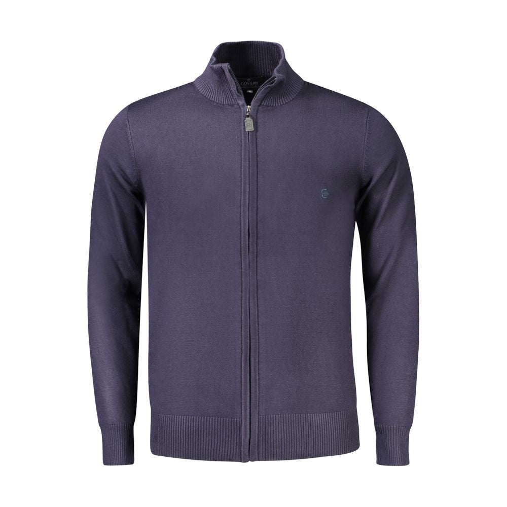 Coveri Moving Blue Viscose Sweater for Men