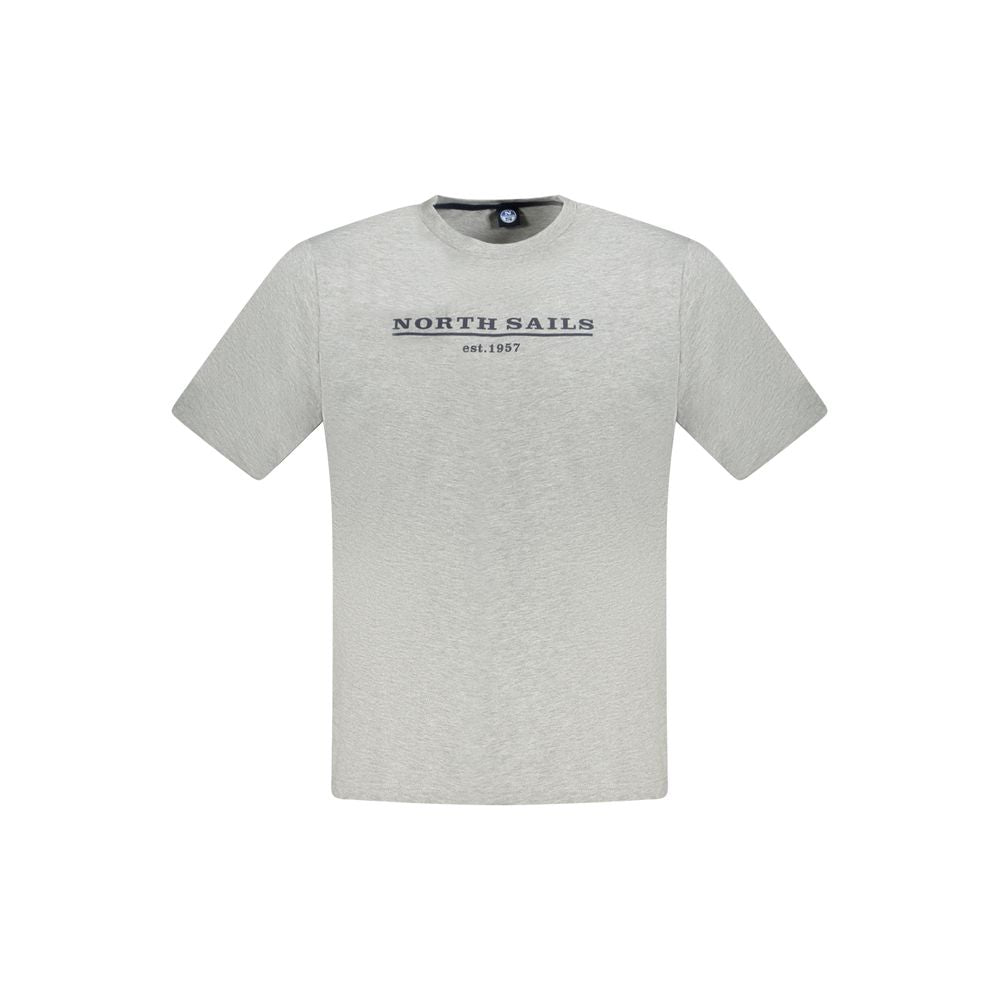North Sails Grigio Baumwoll-T-Shirt für Herren