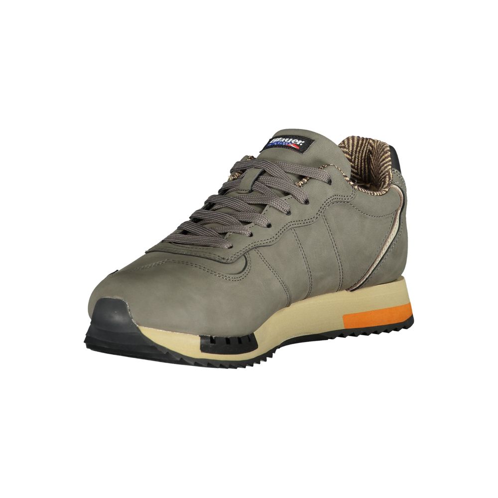 Blue Grey Polyester Sneaker