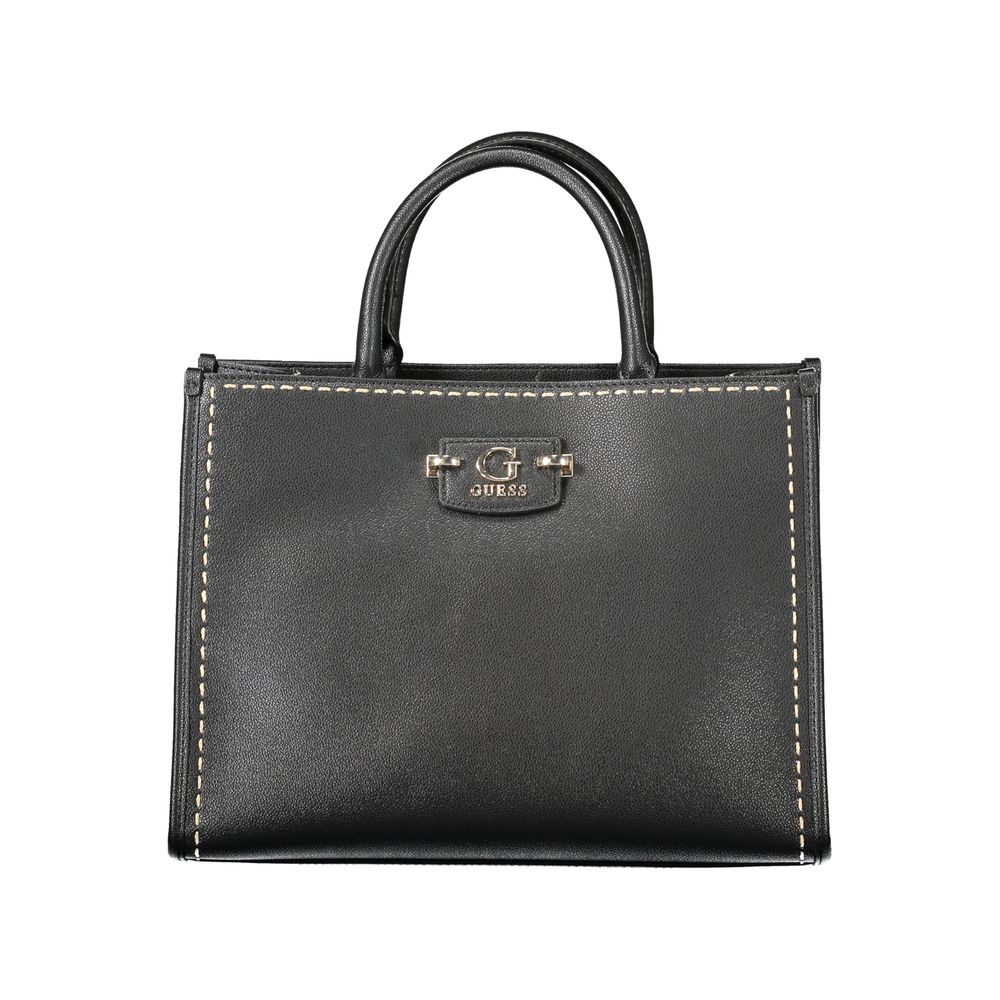 Guess Jeans Handtasche aus schwarzem Polyethylen