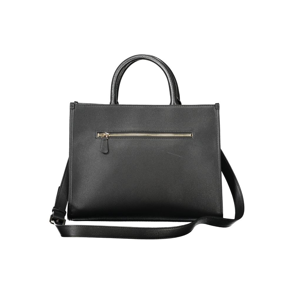 Guess Jeans Handtasche aus schwarzem Polyethylen