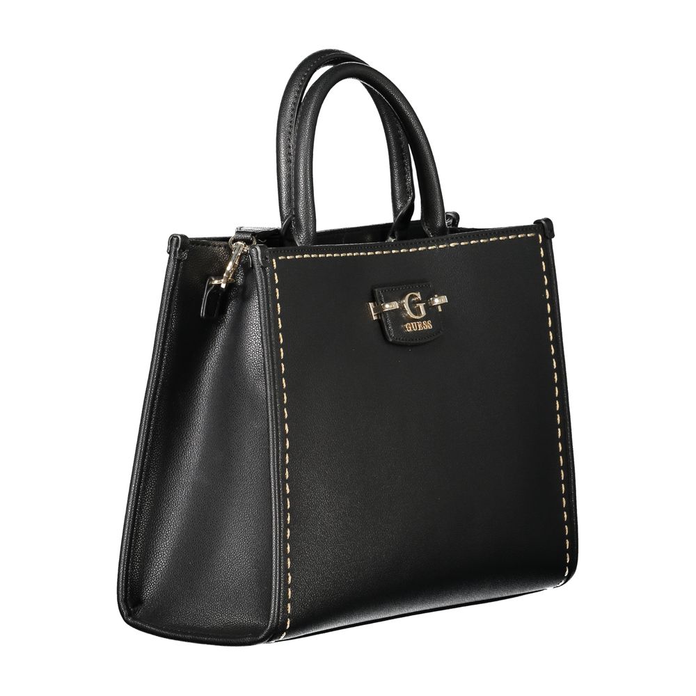 Guess Jeans Handtasche aus schwarzem Polyethylen