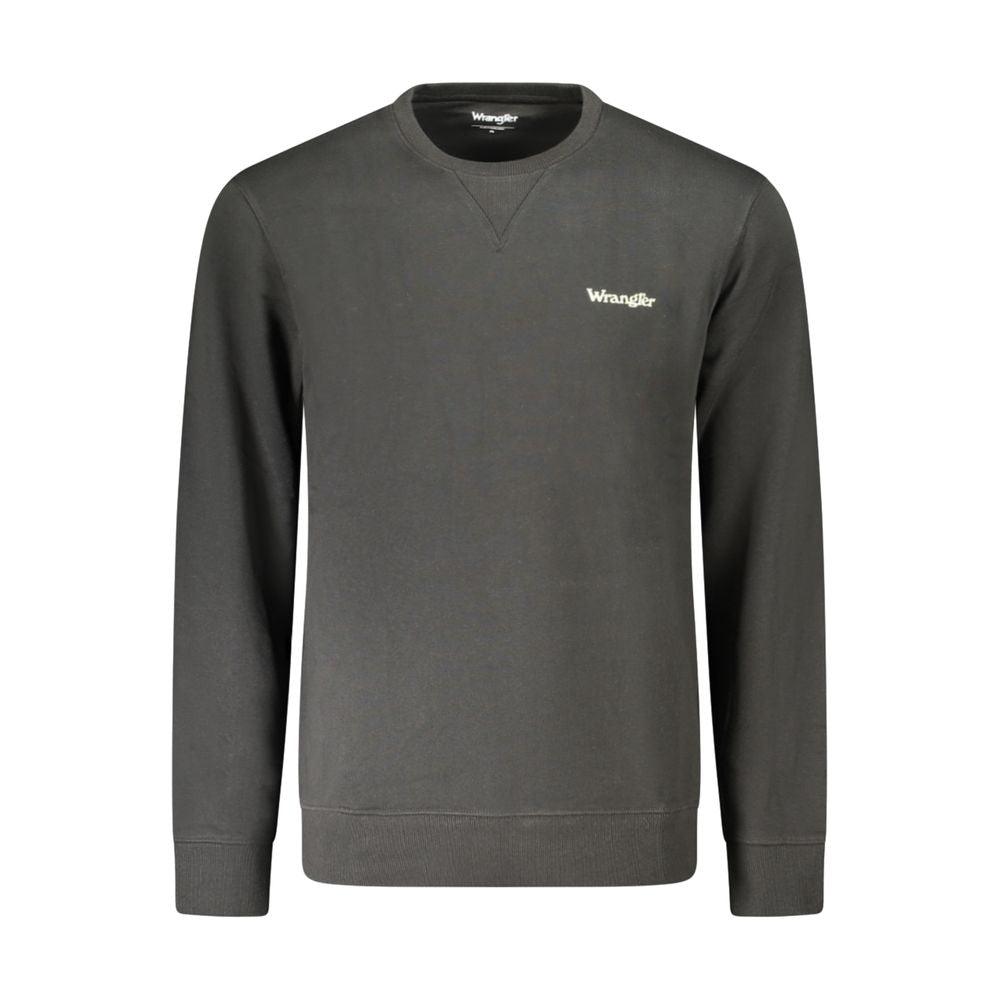 Wrangler Baumwoll-Sweatshirt in Schwarz