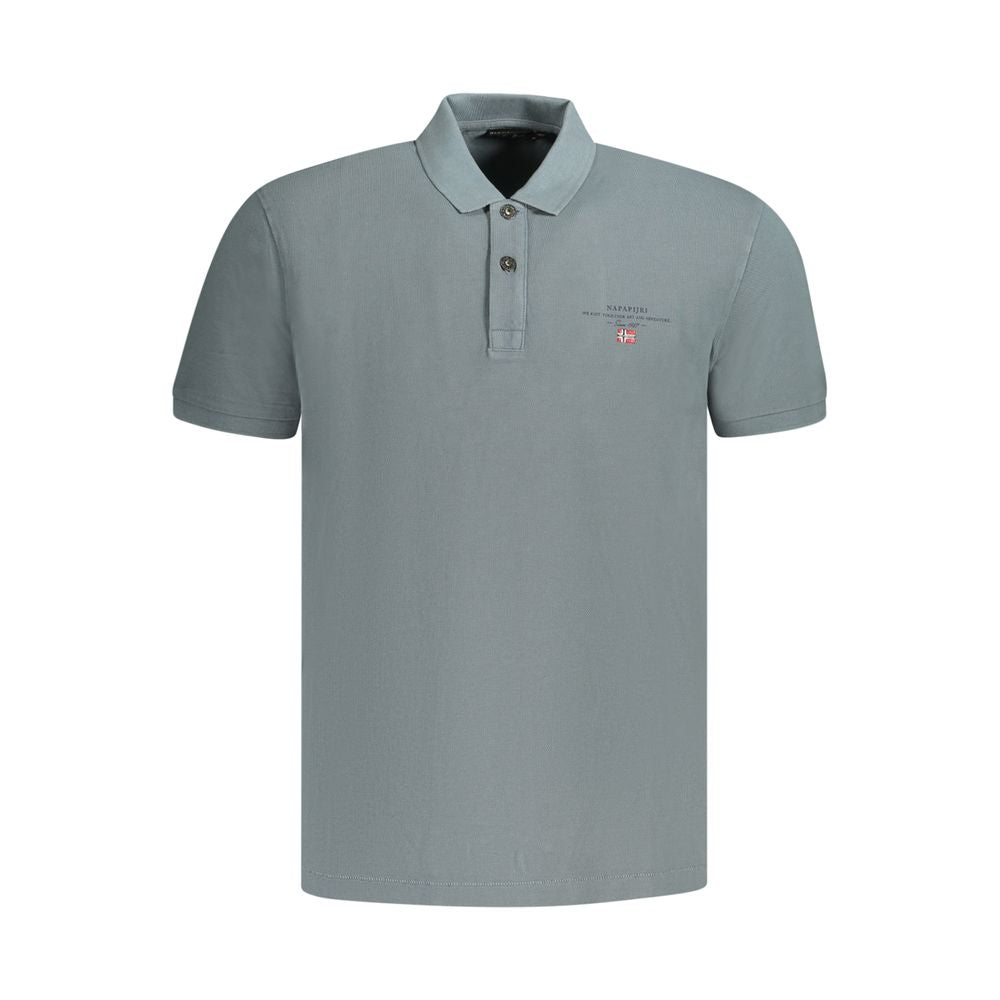 Napapijri Grey Cotton Polo Shirt