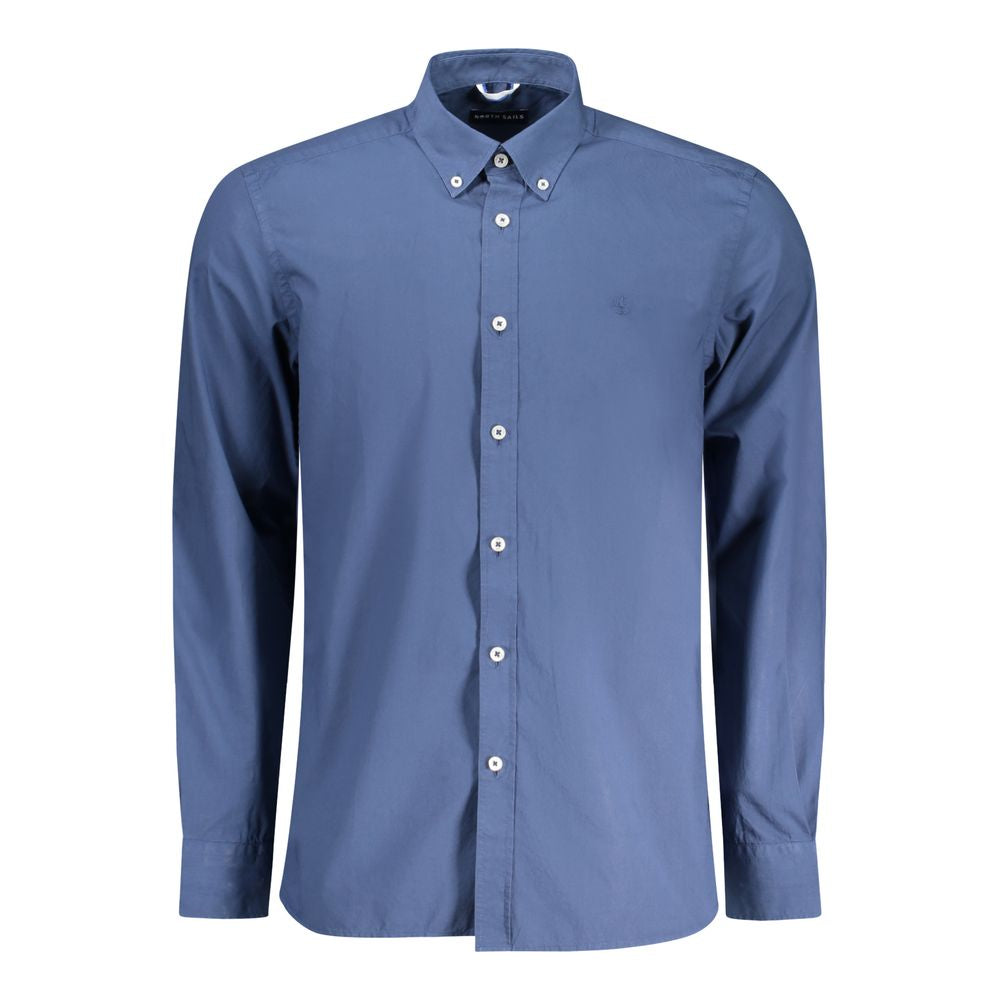 North Sails Herrenhemd aus blauer Baumwolle