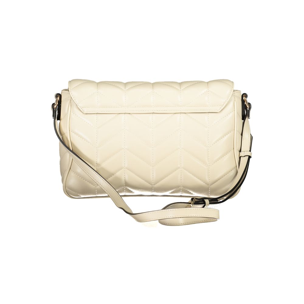 Mario Valentino Schultertasche aus Polyurethan in Beige für Damen