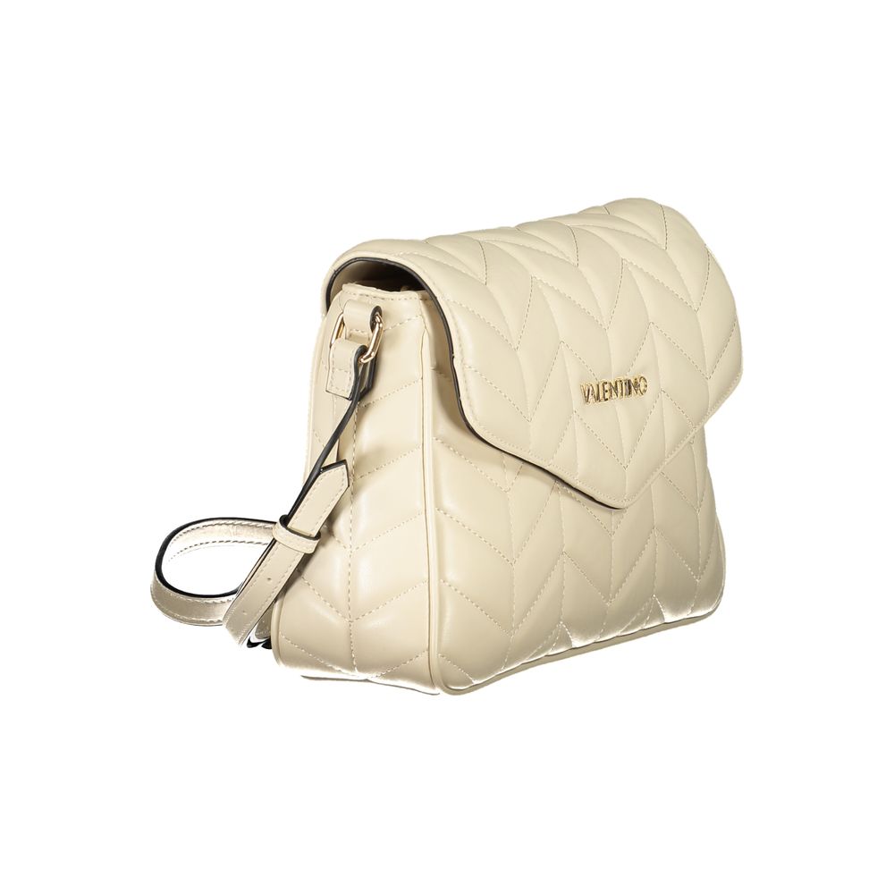 Mario Valentino Schultertasche aus Polyurethan in Beige für Damen