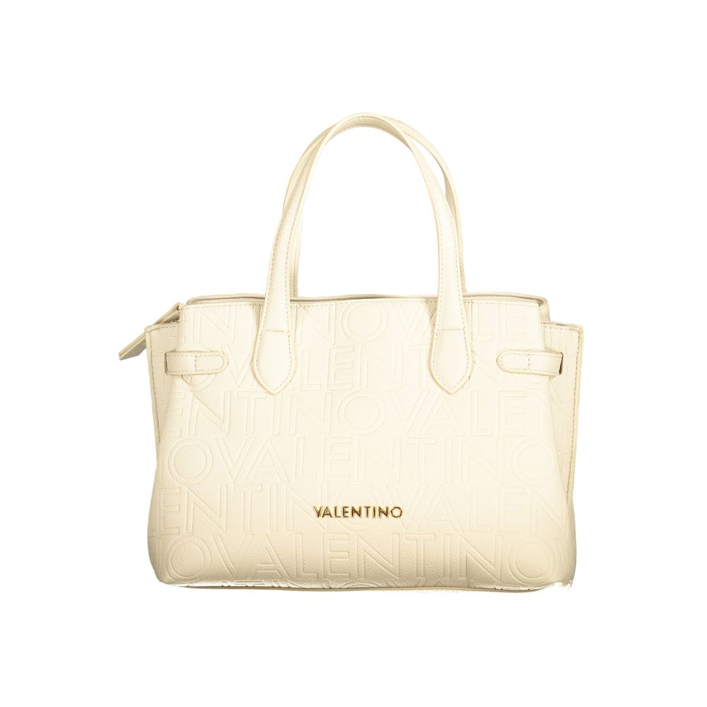 Mario Valentino Damen-Handtasche aus beigem Polyurethan