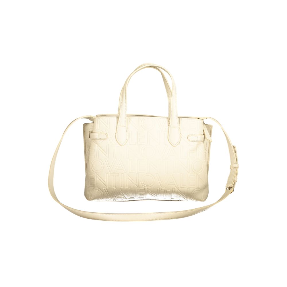 Mario Valentino Damen-Handtasche aus beigem Polyurethan