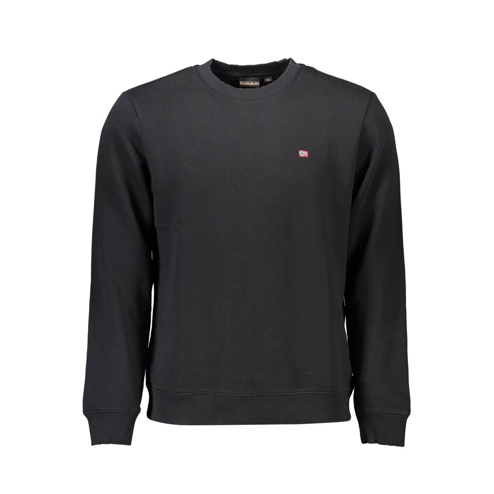 Napapijri Schwarzer Baumwoll-Herren-Sweatshirt