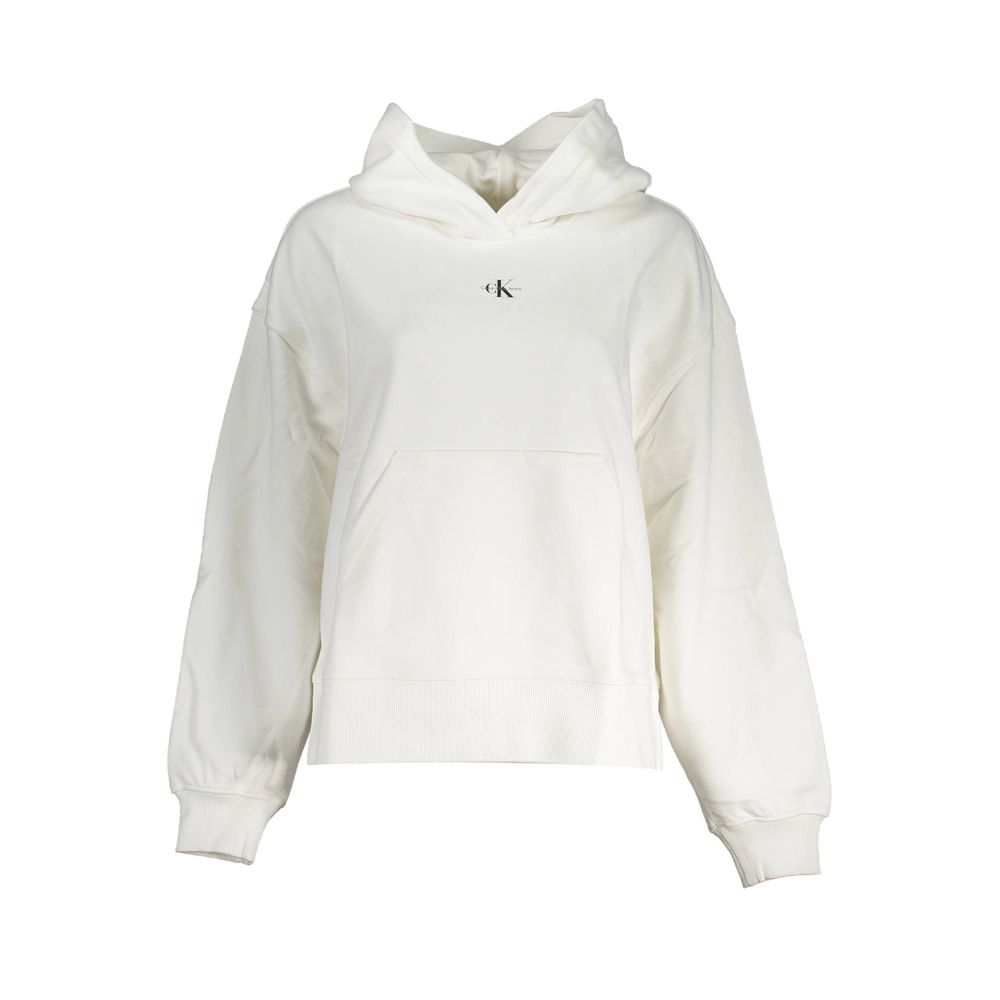 Calvin Klein Baumwoll-Sweatshirt in Weiß