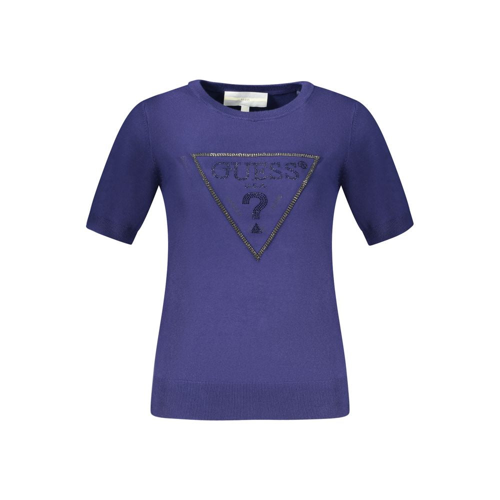 Guess Jeans Blue Viscose Sweater for Women