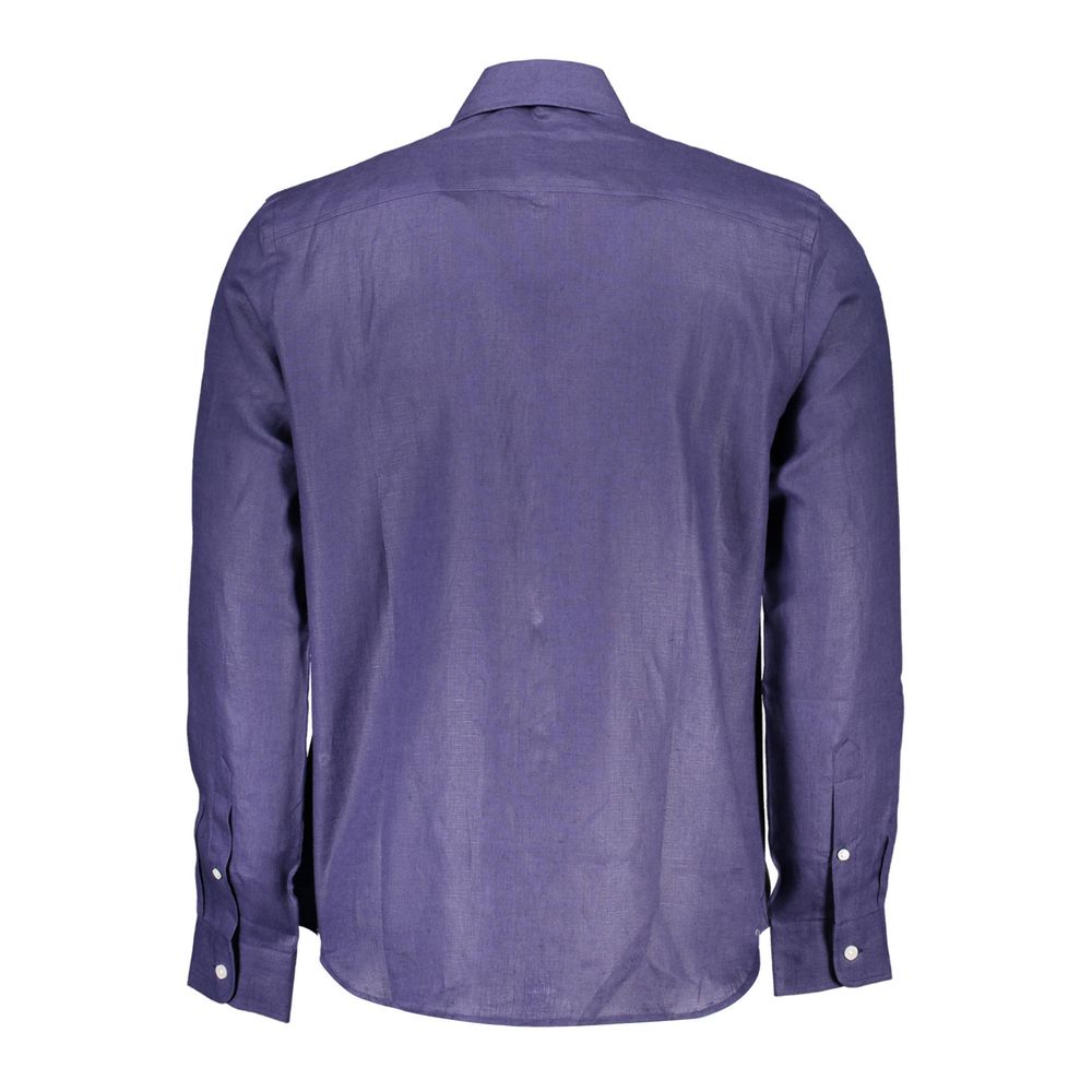 North Sails Blaues Leinenhemd