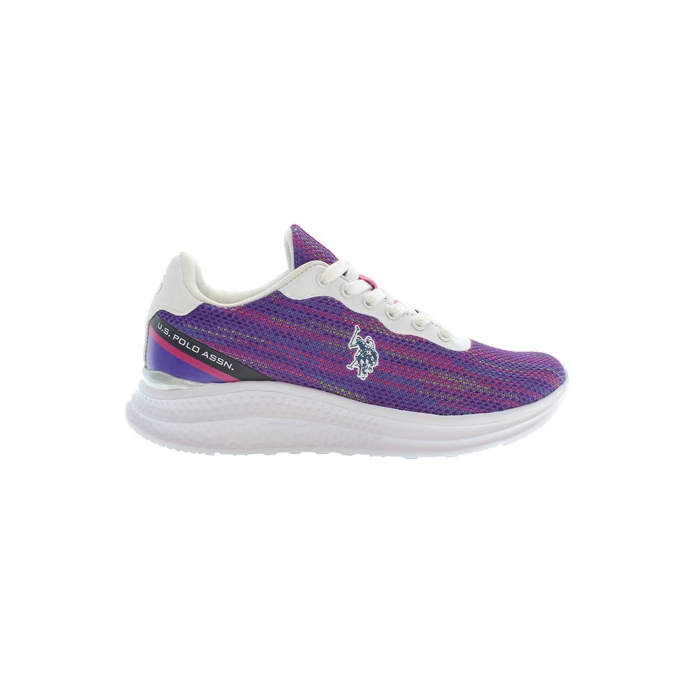 U.S. POLO ASSN. Lila Polyester Damen Sneaker