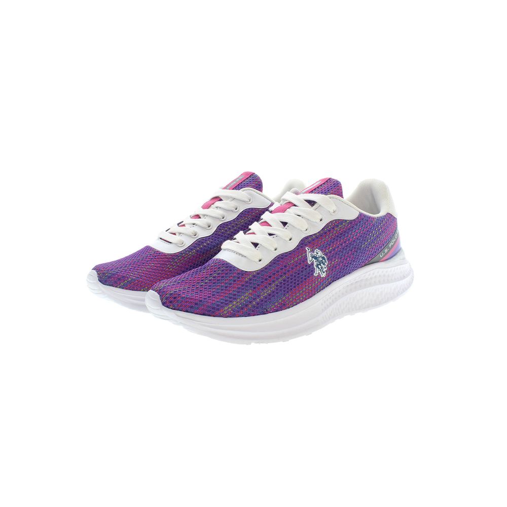 U.S. POLO ASSN. Lila Polyester Damen Sneaker
