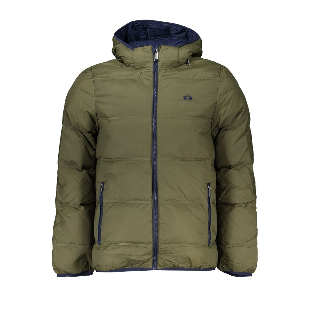 La Martina Grüne Polyamid Herren Jacke