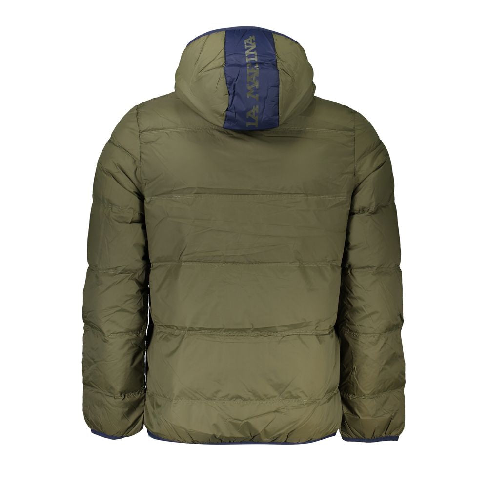 La Martina Grüne Polyamid Herren Jacke