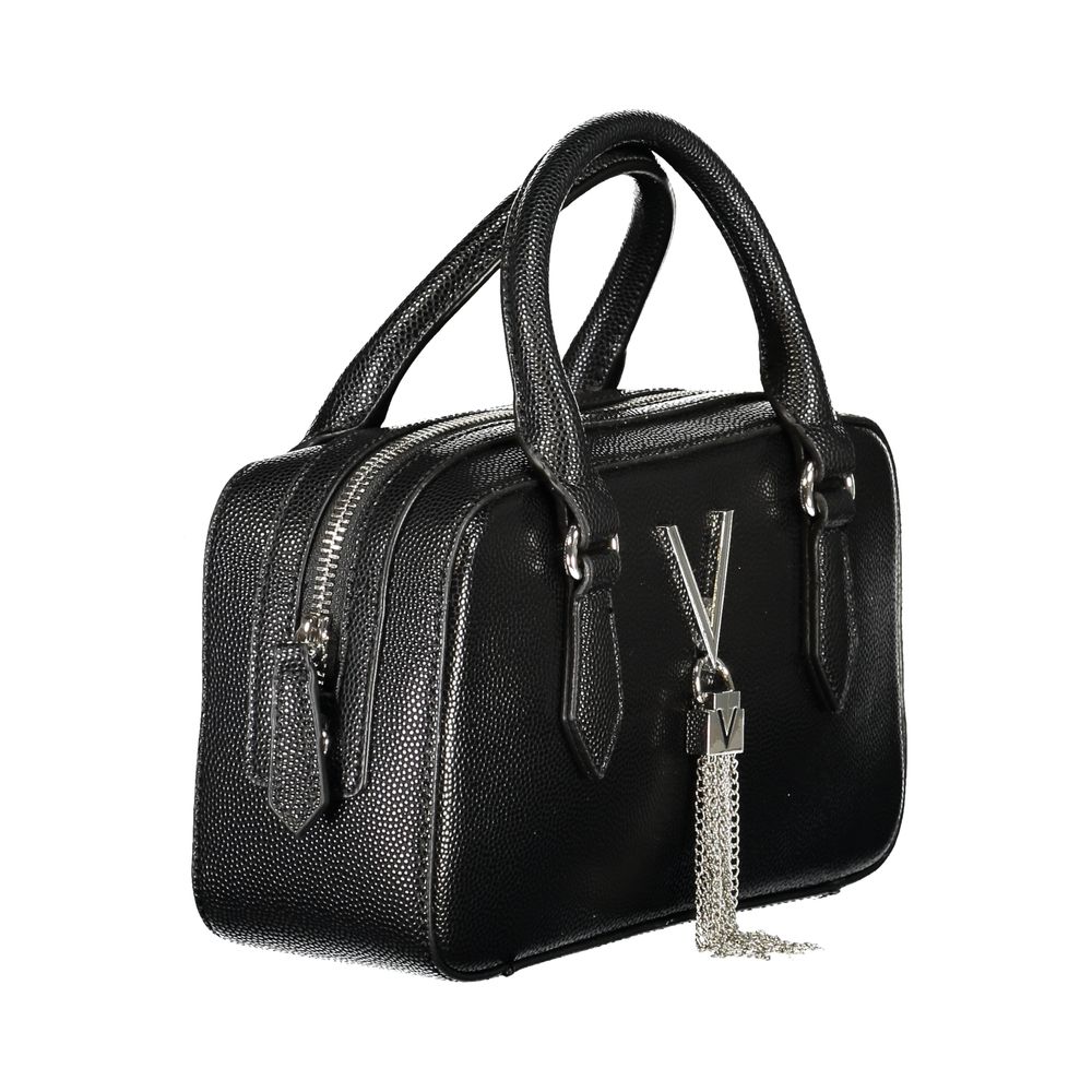 Mario Valentino Schwarze Damen-Handtasche aus Polyurethan